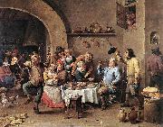 TENIERS, David the Younger Twelfth-night (The King Drinks) ar USA oil painting artist